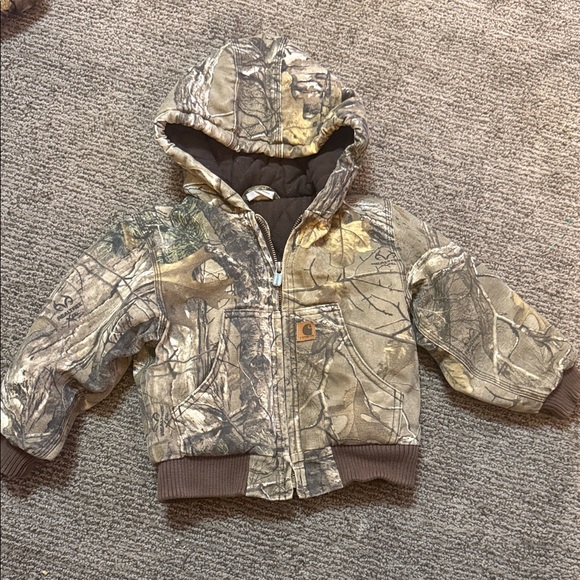 Carhartt Kids' Camouflage Hooded Jacket - Picture 1 of 8